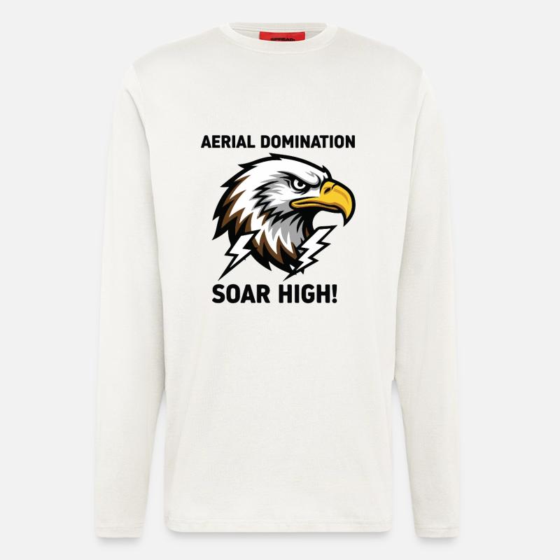 Luftbeherrschung Adler Royal Force - Langarmshirt - made by SPREAD  - OFF WHITE