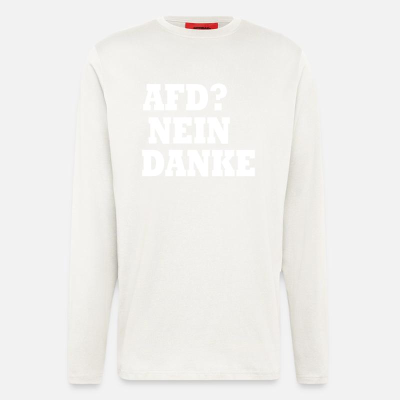 Afd nein danke - Langarmshirt - made by SPREAD - OFF WHITE