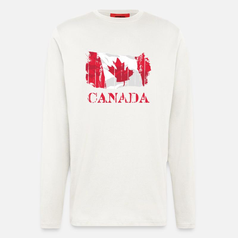 Canada Flag - Langarmshirt - made by SPREAD  - OFF WHITE
