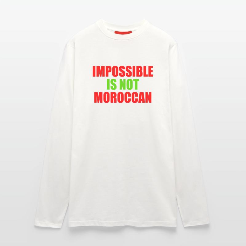 impossible is not moroccan - morocco Longsleeve - made by SPREAD 