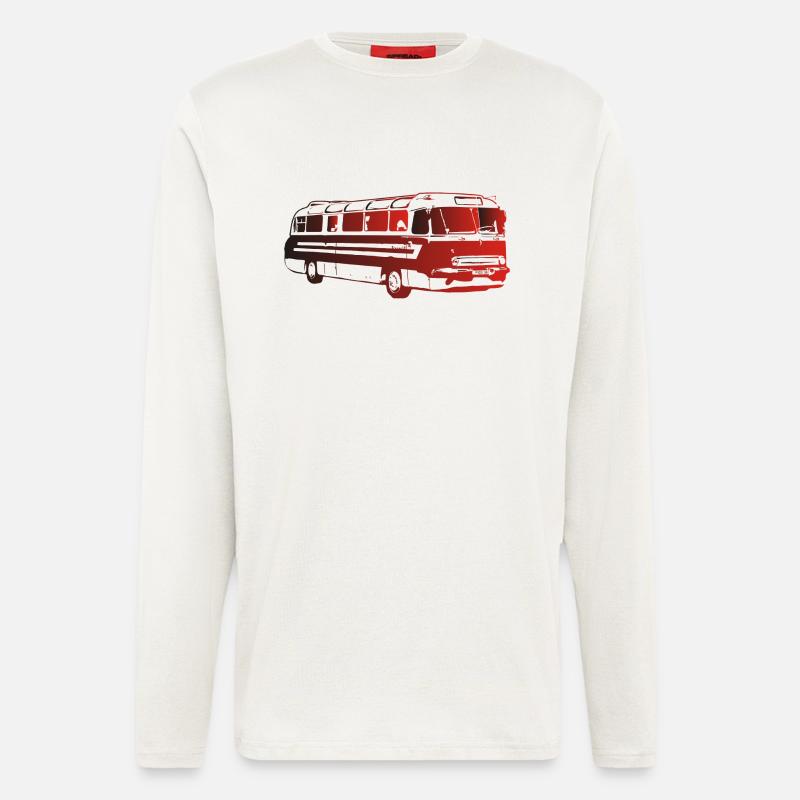Ikarus 55 Bus Omnibus - Langarmshirt - made by SPREAD  - OFF WHITE