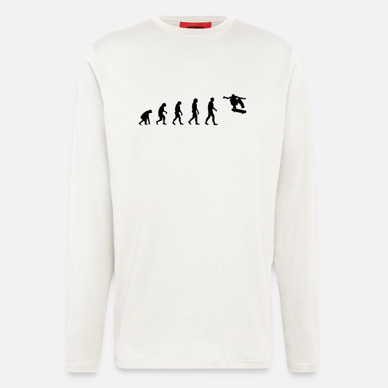 Evolution Skate - Langarmshirt - made by SPREAD  - OFF WHITE