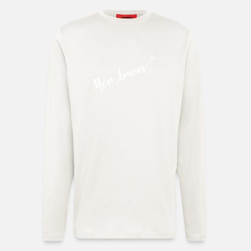 mon amour - Langarmshirt - made by SPREAD  - OFF WHITE