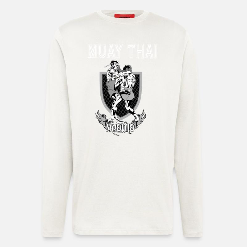 Muay Thai - Langarmshirt - made by SPREAD  - OFF WHITE