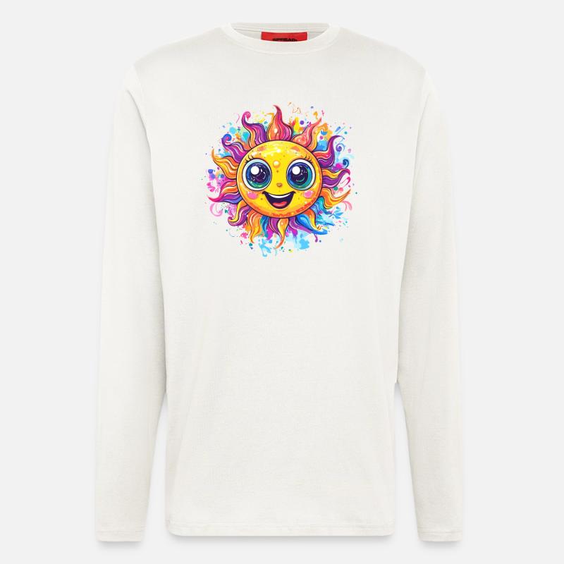 Strahlende Sonne - Langarmshirt - made by SPREAD  - OFF WHITE