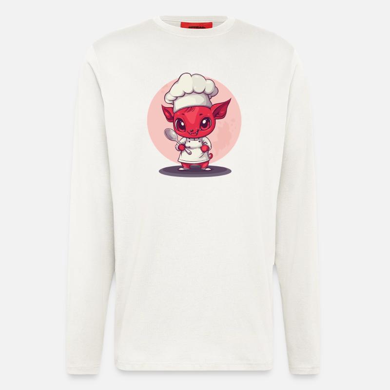 Devilish chef - Longsleeve - made by SPREAD  - OFF WHITE