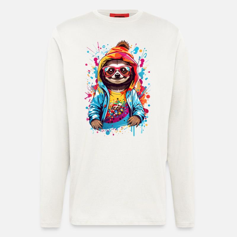 Cool sloth - Longsleeve - made by SPREAD  - OFF WHITE