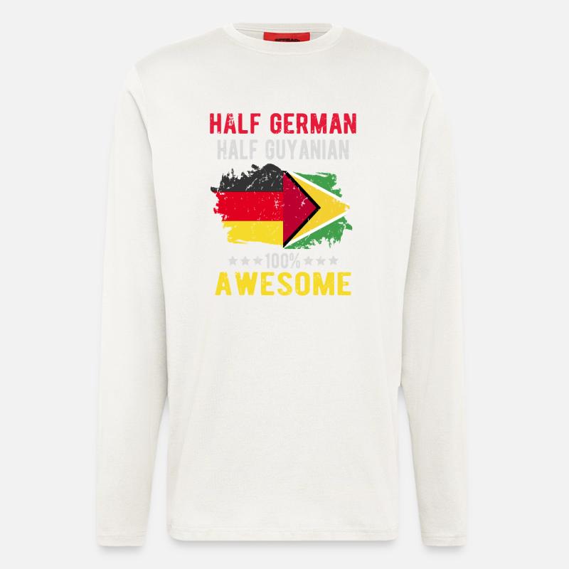 Half German Half Guyanese - Longsleeve - made by SPREAD  - OFF WHITE