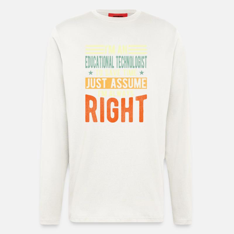 Educational Technologist - Longsleeve - made by SPREAD  - OFF WHITE