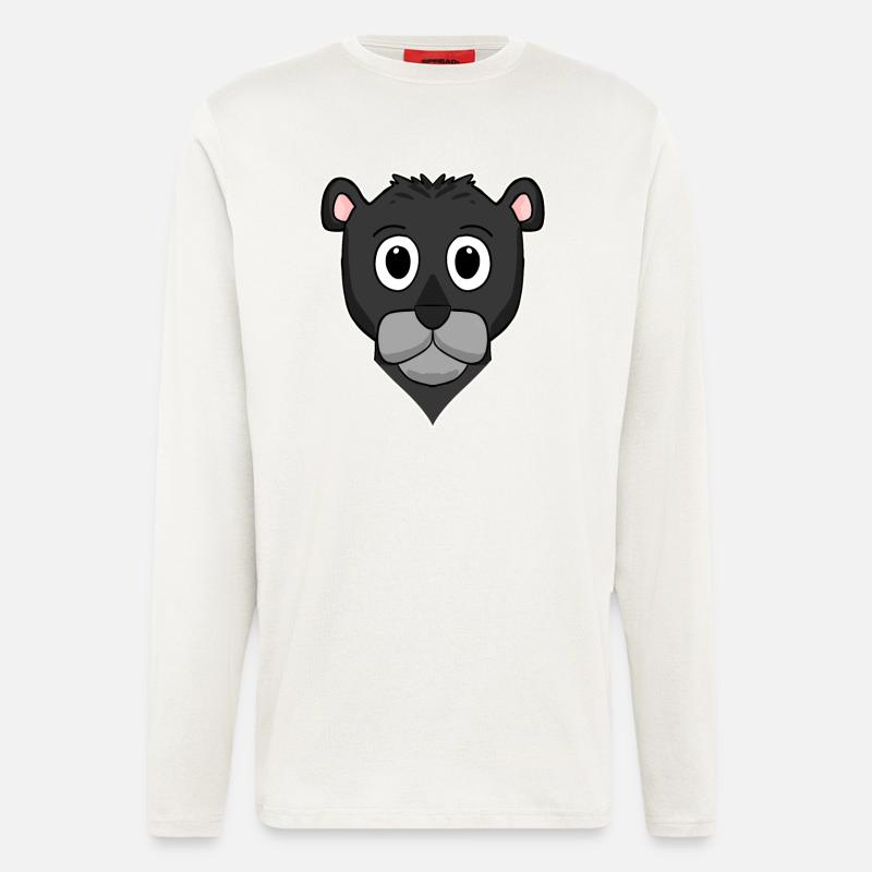 Schwarzer Panther - Langarmshirt - made by SPREAD  - OFF WHITE