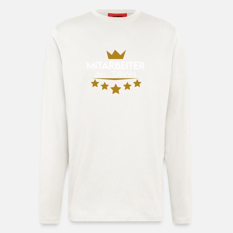 Mitarbeiter des Jahres - Langarmshirt - made by SPREAD  - OFF WHITE