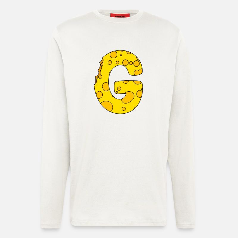 Buchstabe G - Langarmshirt - made by SPREAD  - OFF WHITE