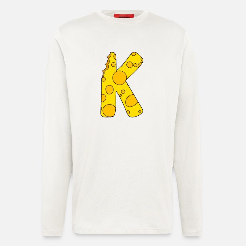 Buchstabe K - Langarmshirt - made by SPREAD  - OFF WHITE
