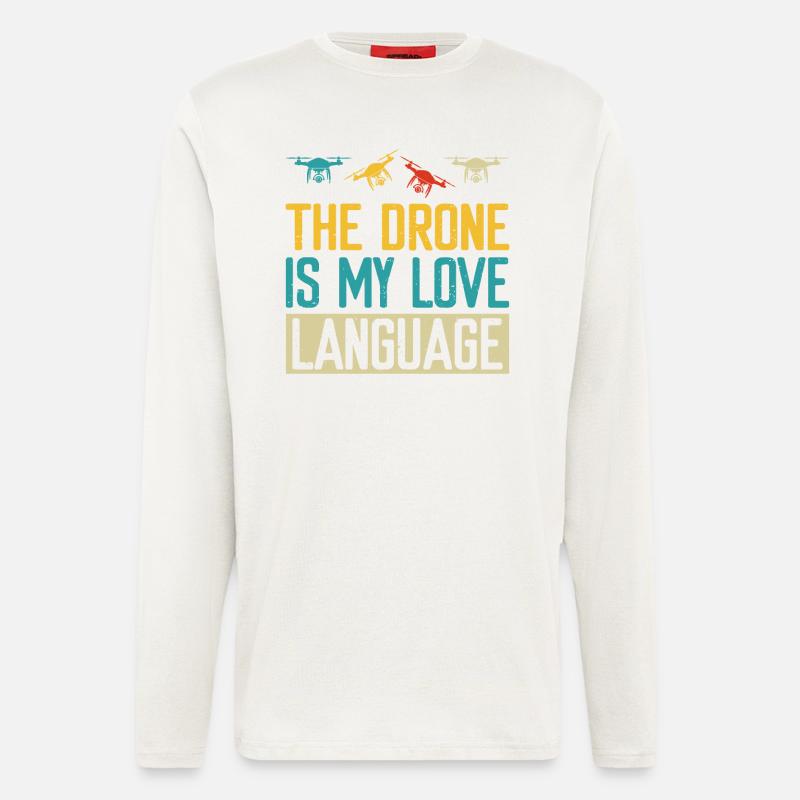 Drohne - Langarmshirt - made by SPREAD  - OFF WHITE