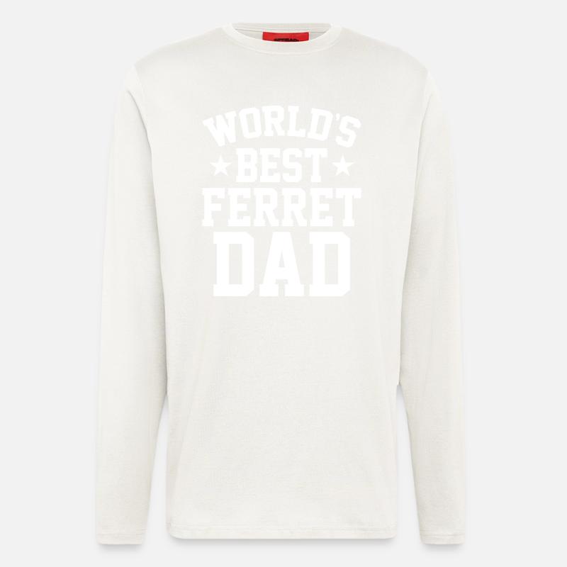 Frettchen Papa - Langarmshirt - made by SPREAD  - OFF WHITE
