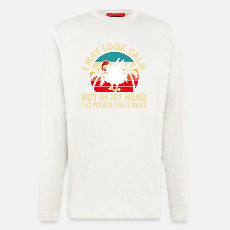 Chickens Chicken - Longsleeve - made by SPREAD  - OFF WHITE