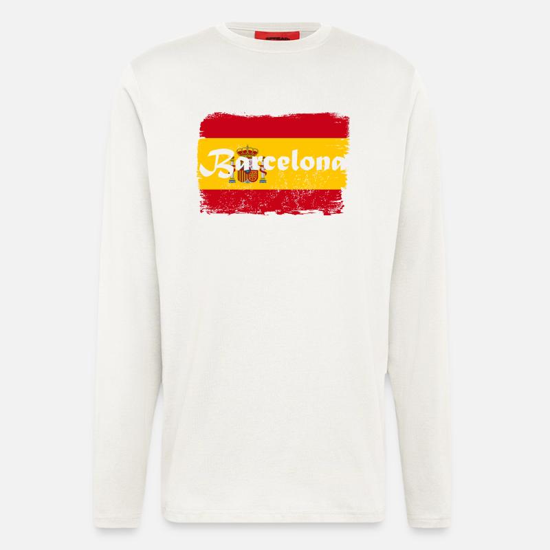 Barcelona - Langarmshirt - made by SPREAD  - OFF WHITE