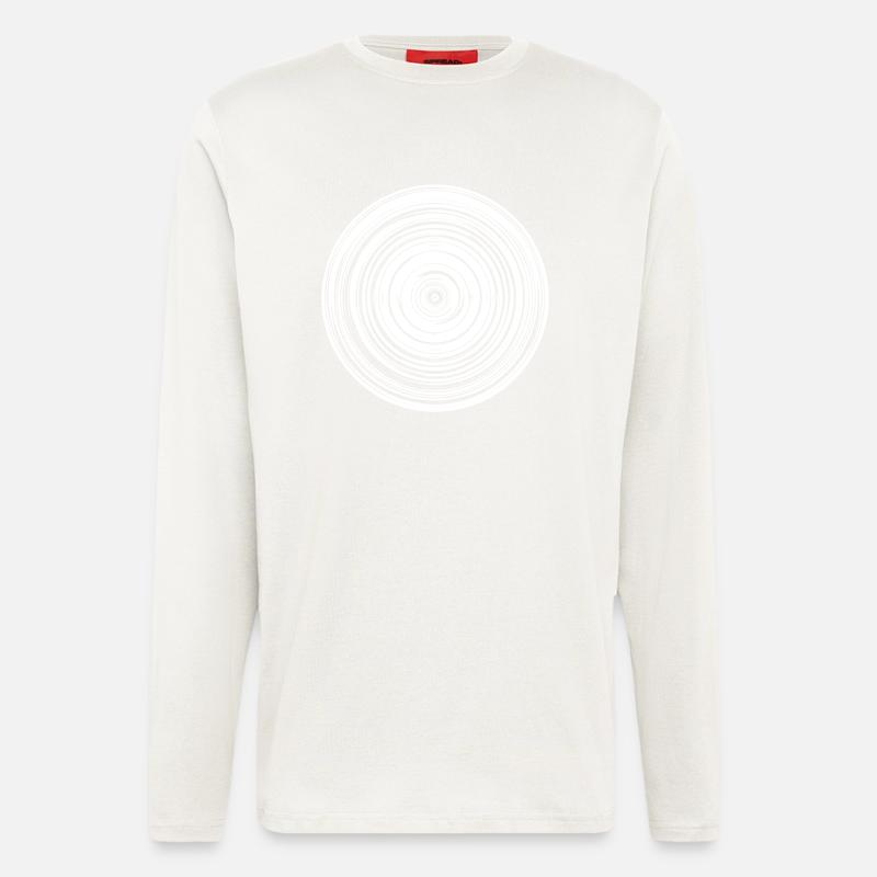 Geometrische Kreise Figur Form - Langarmshirt - made by SPREAD  - OFF WHITE