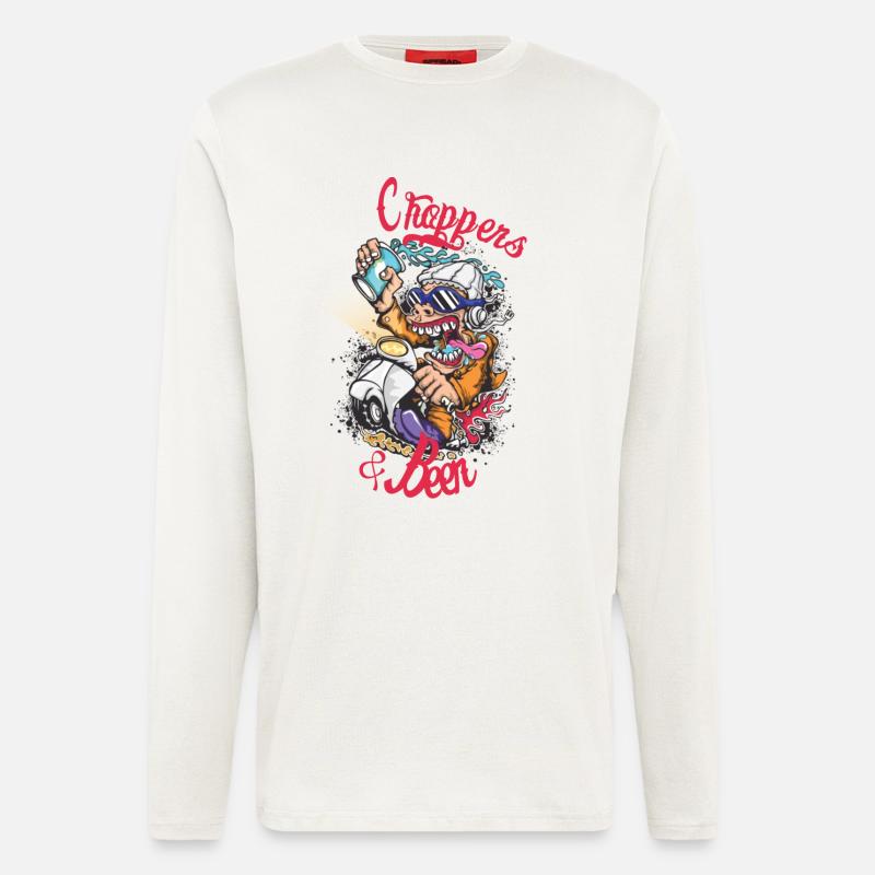 Choppers Crew Affe Roller - Langarmshirt - made by SPREAD  - OFF WHITE