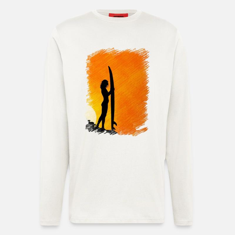 Surfen - Langarmshirt - made by SPREAD - OFF WHITE
