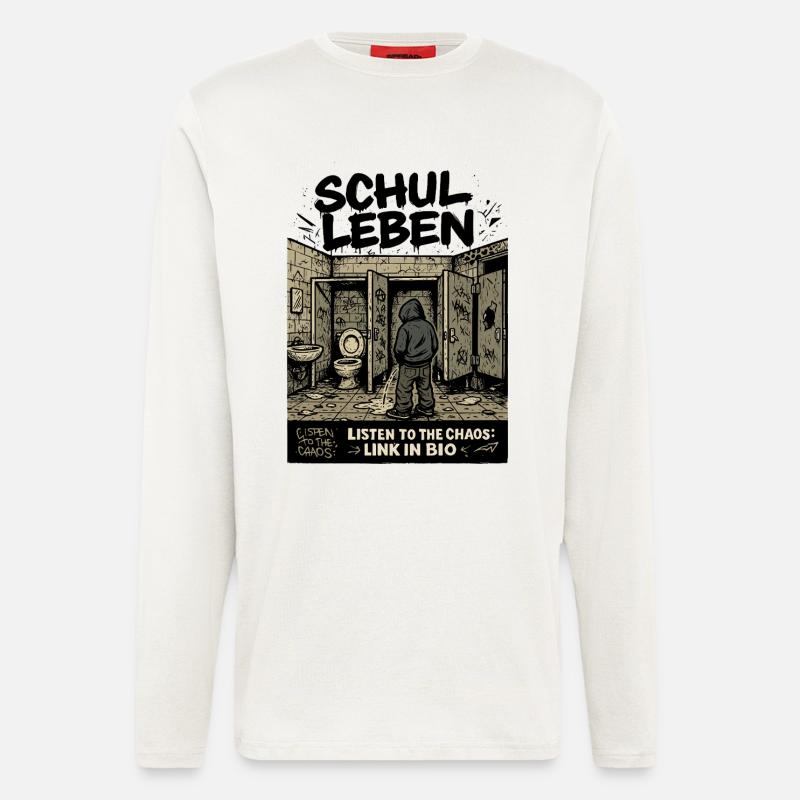 Schulleben - Langarmshirt - made by SPREAD  - OFF WHITE