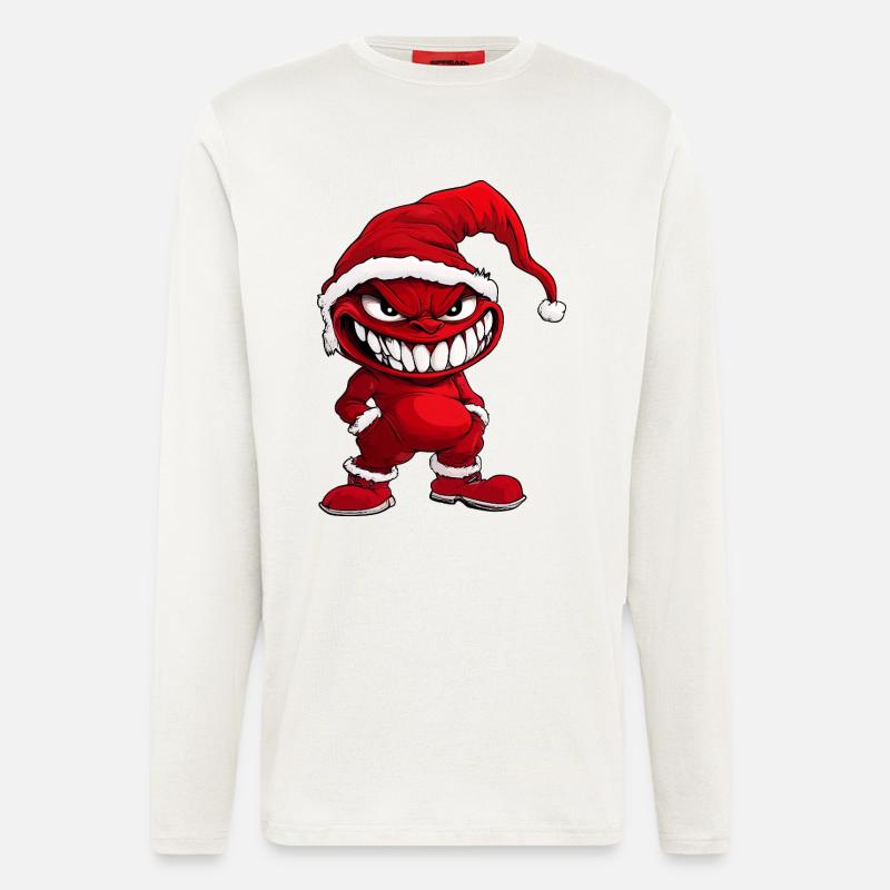 Devil Christmas - Longsleeve - made by SPREAD  - OFF WHITE