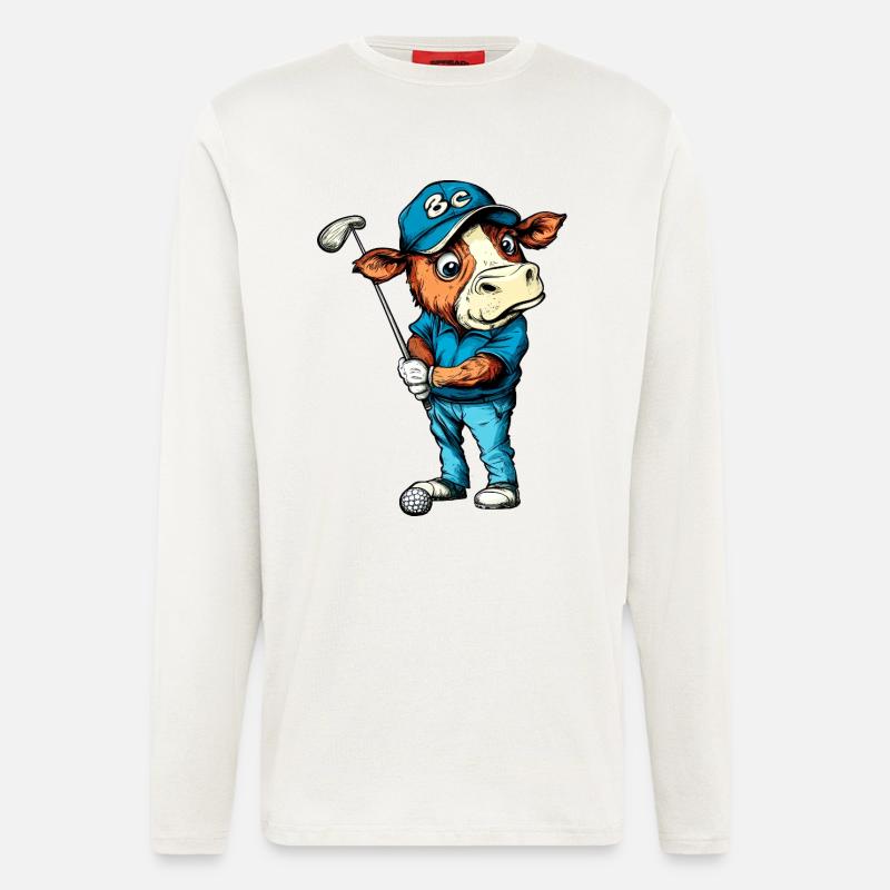 Kuh Golf - Langarmshirt - made by SPREAD  - OFF WHITE