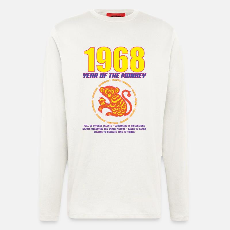 1968_MONKEY_fluor - Longsleeve - made by SPREAD - OFF WHITE