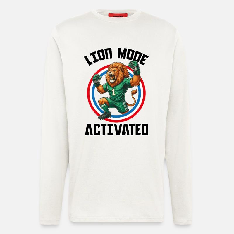 LionModeA - Manches longues bio décontracté fabriqué en UE - OFF WHITE