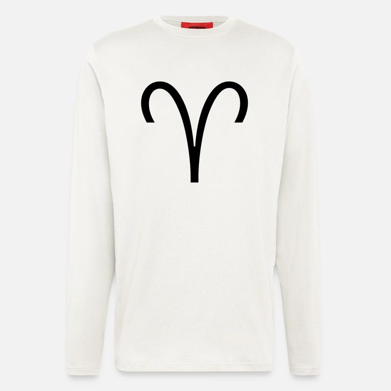 Sternzeichen: Widder - Langarmshirt - made by SPREAD  - OFF WHITE