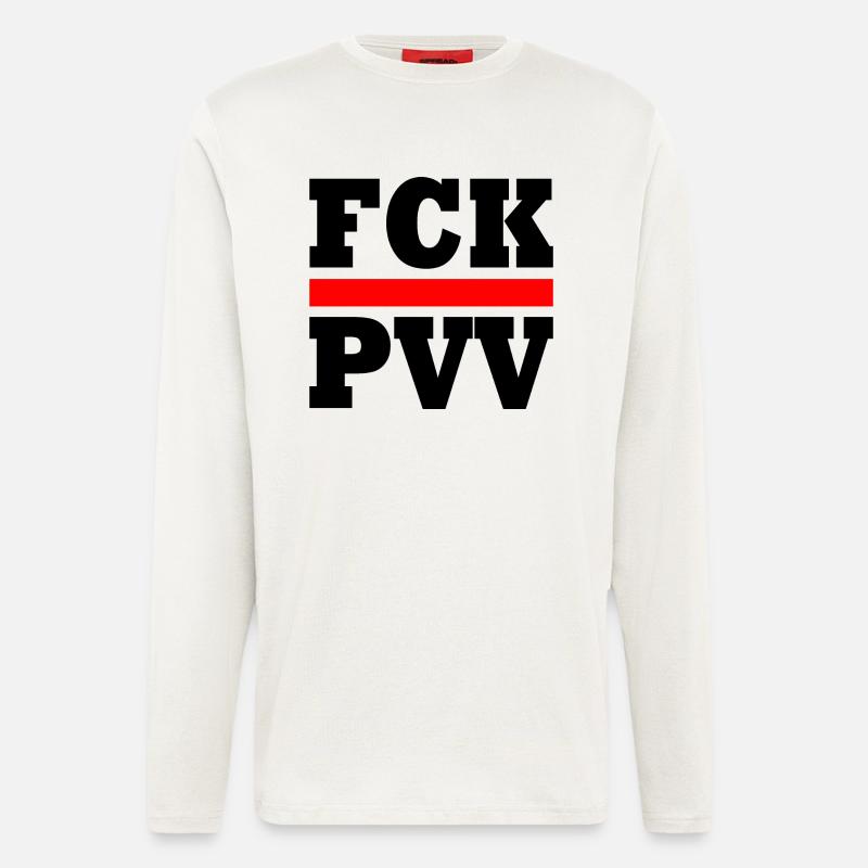 Fck pvv - Langarmshirt - made by SPREAD  - OFF WHITE