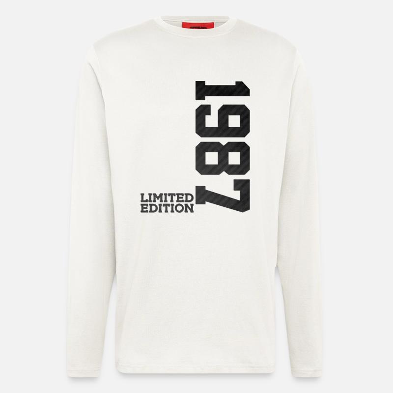 39E ANNIVERSAIRE ÉDITION LIMITÉE 1987 - Manches longues bio décontracté fabriqué en UE - OFF WHITE