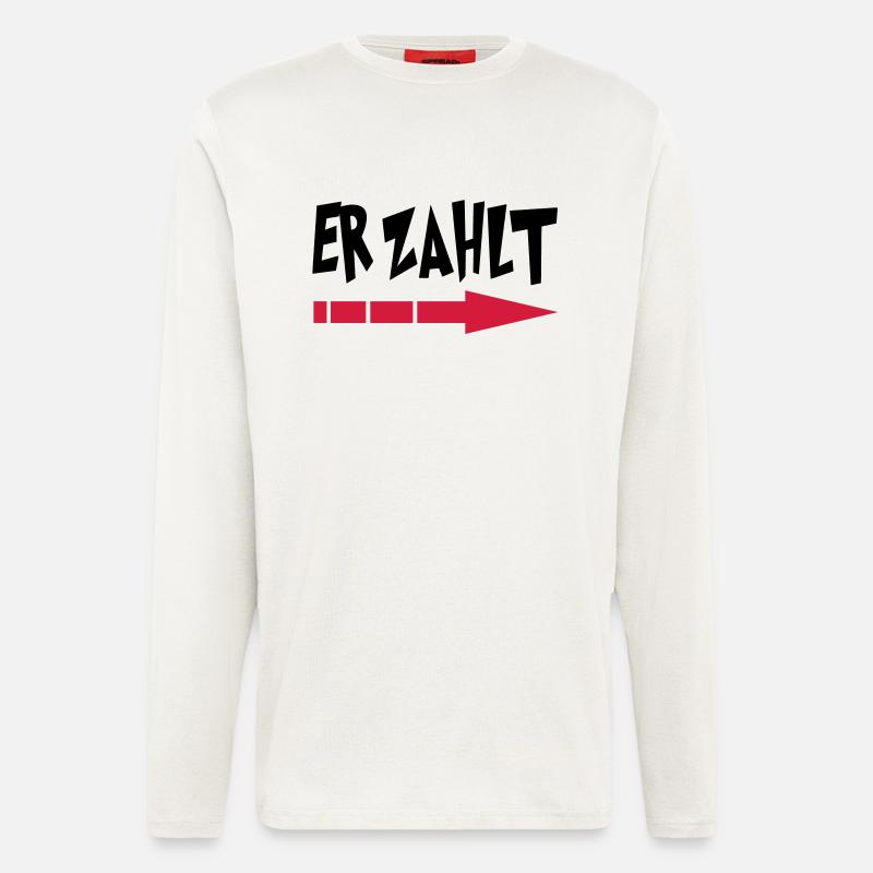 er_zahlt - Langarmshirt - made by SPREAD  - OFF WHITE