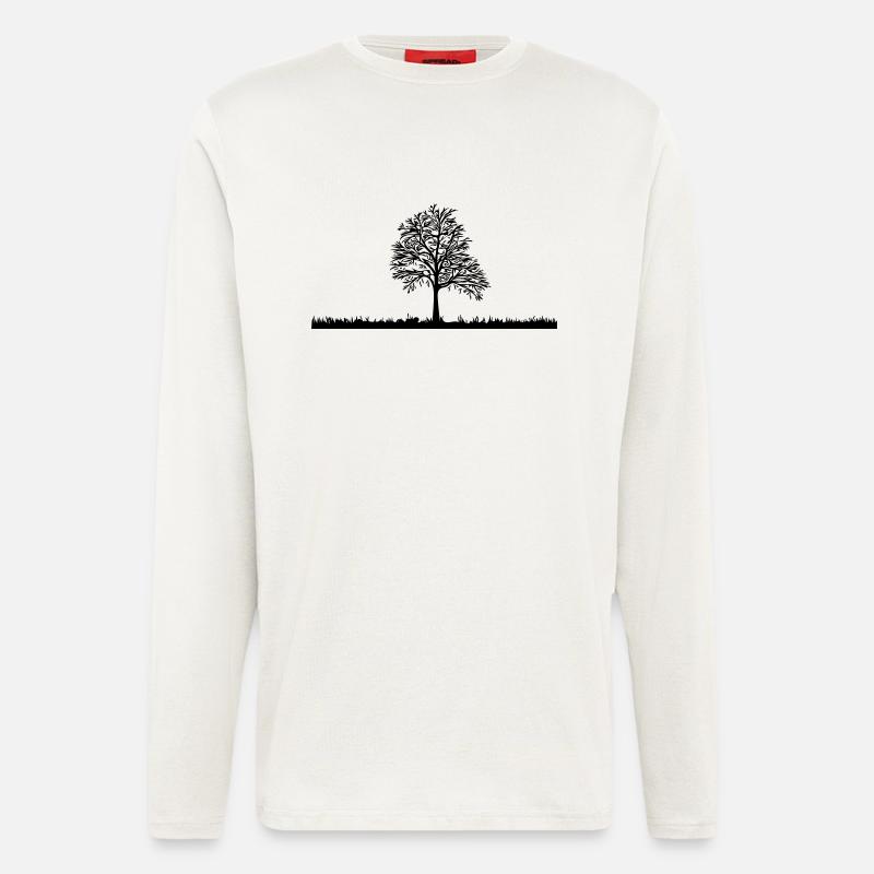 tree - Longsleeve - made by SPREAD  - OFF WHITE