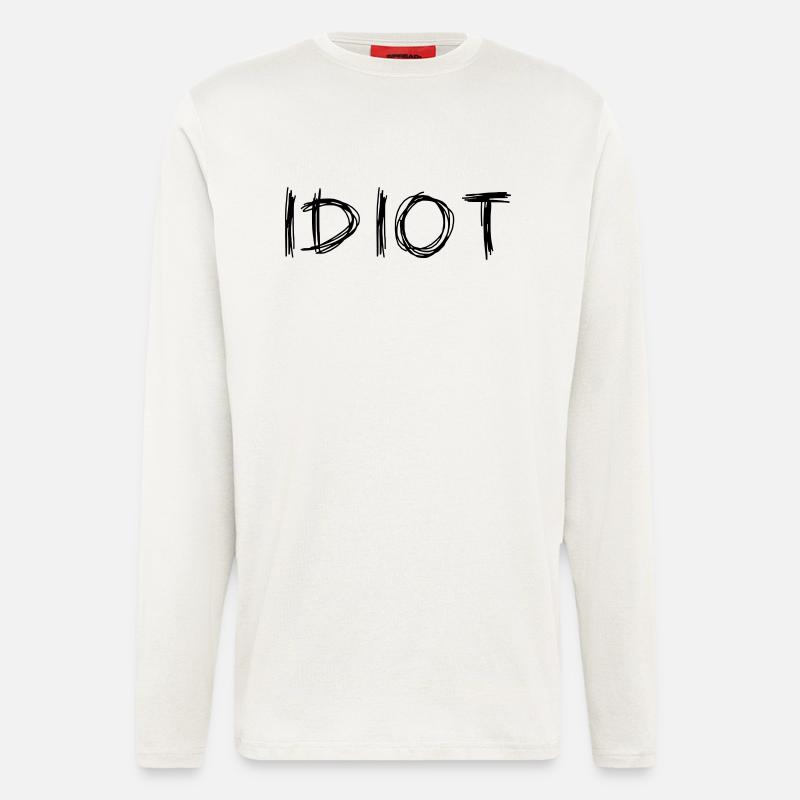 IDIOT - Langarmshirt - made by SPREAD  - OFF WHITE