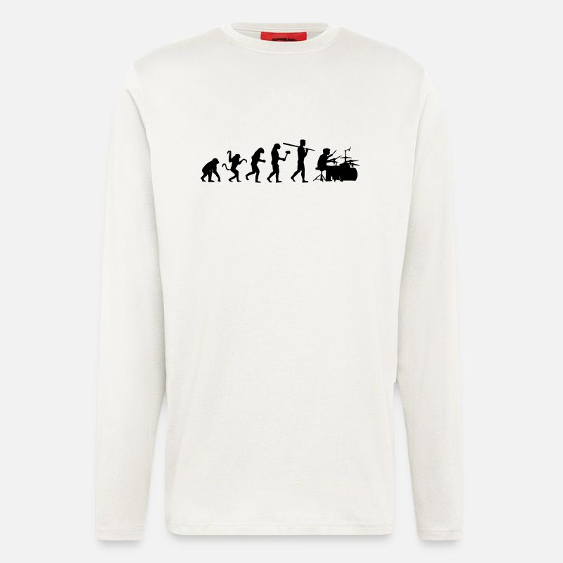 MUSIC EVOLUTION! - Longsleeve - made by SPREAD  - OFF WHITE