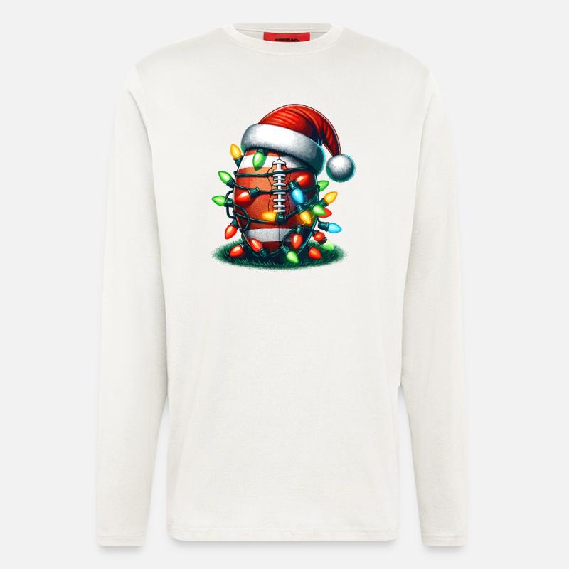 Fußball Weihnachten - Langarmshirt - made by SPREAD  - OFF WHITE