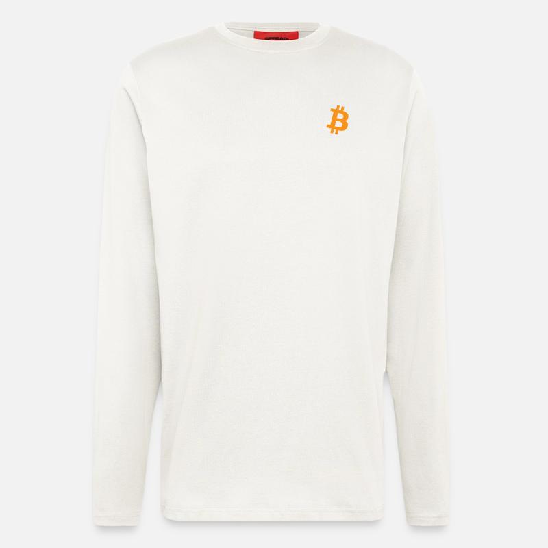 Bitcoin Logo - Langarmshirt - made by SPREAD  - OFF WHITE