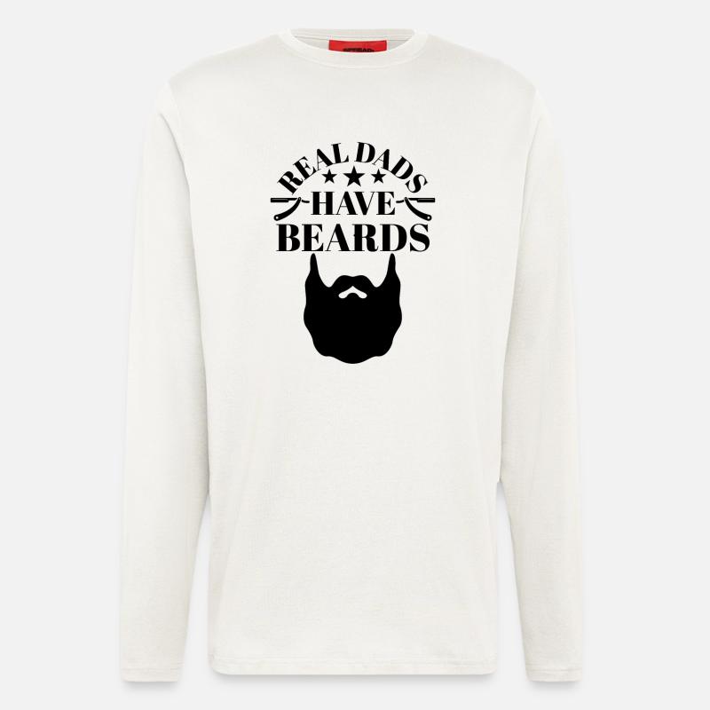 Real Dads have Beards - Longsleeve - made by SPREAD - OFF WHITE