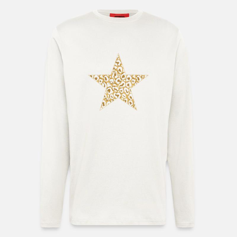 Stern Leopard - Langarmshirt - made by SPREAD  - OFF WHITE