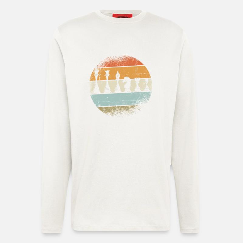 Schach Geschenk - Langarmshirt - made by SPREAD  - OFF WHITE