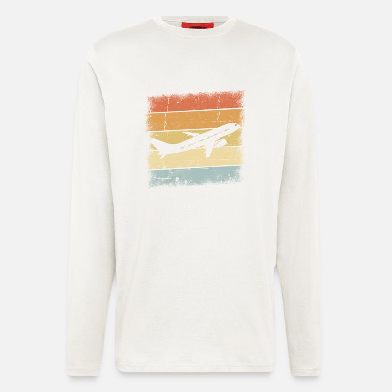Pilot Geschenk - Langarmshirt - made by SPREAD - OFF WHITE