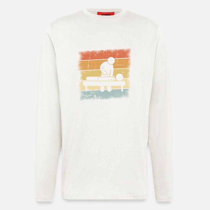 Masseur Geschenk - Langarmshirt - made by SPREAD  - OFF WHITE