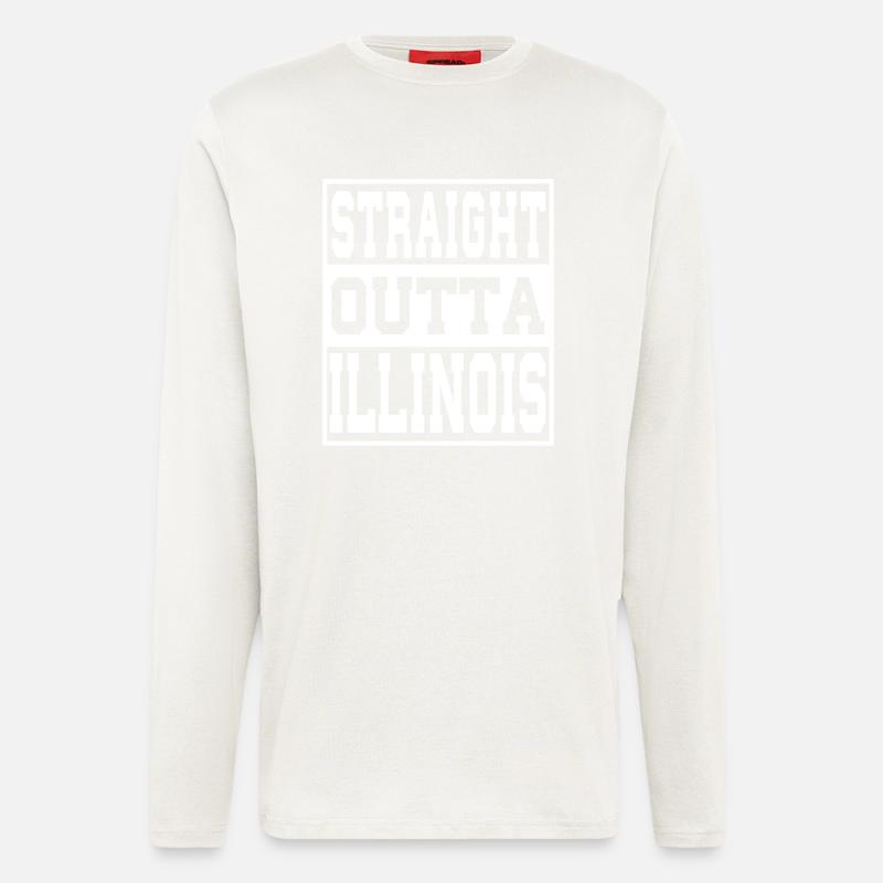 Illinois Spruch Lustig Illinois Geschenk - Langarmshirt - made by SPREAD  - OFF WHITE