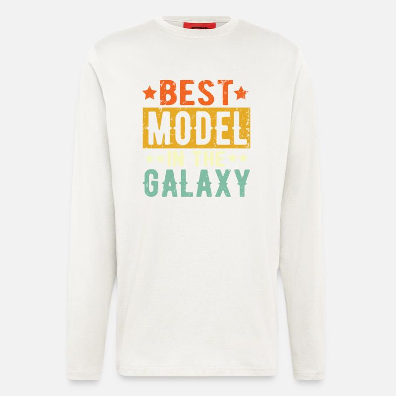 Best Model ever Model Geschenk - Langarmshirt - made by SPREAD  - OFF WHITE