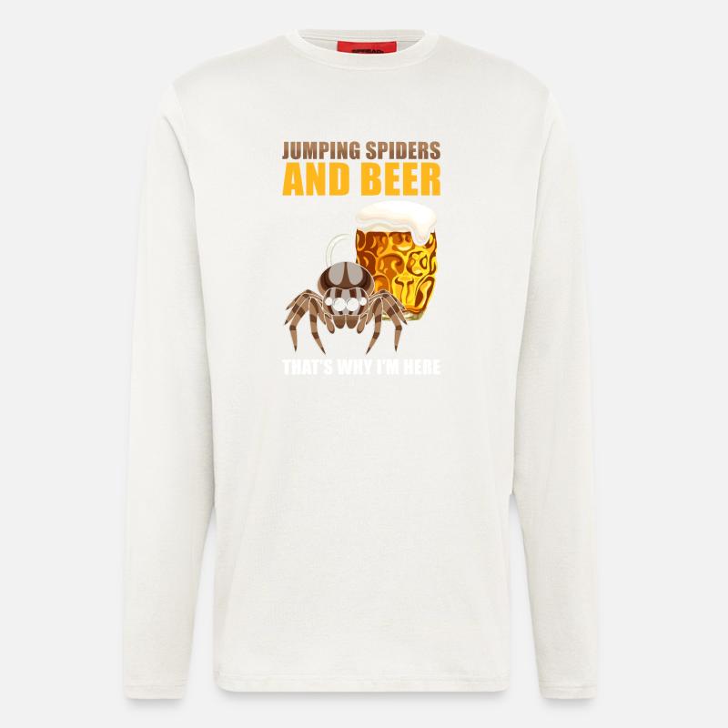 Jumping Spider Saying - Longsleeve - made by SPREAD  - OFF WHITE