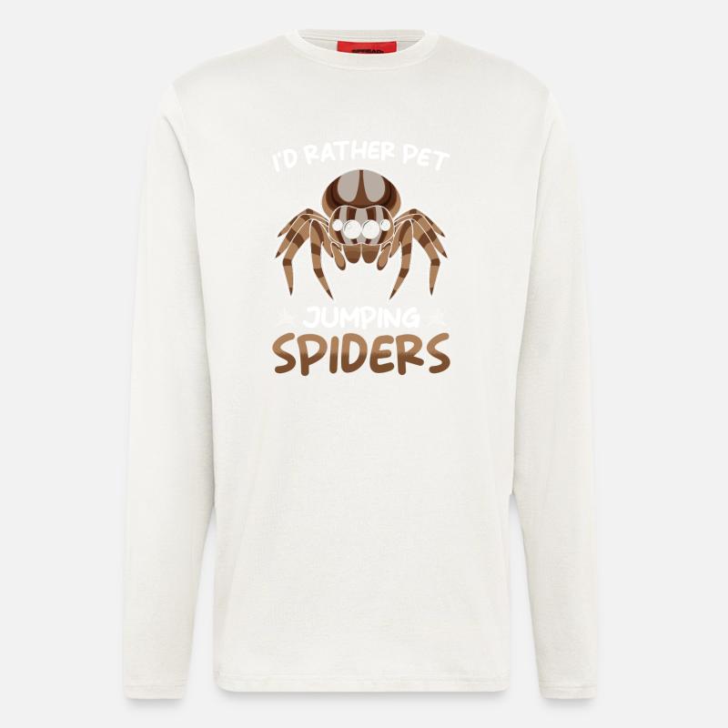 Springspinne Spruch - Langarmshirt - made by SPREAD  - OFF WHITE