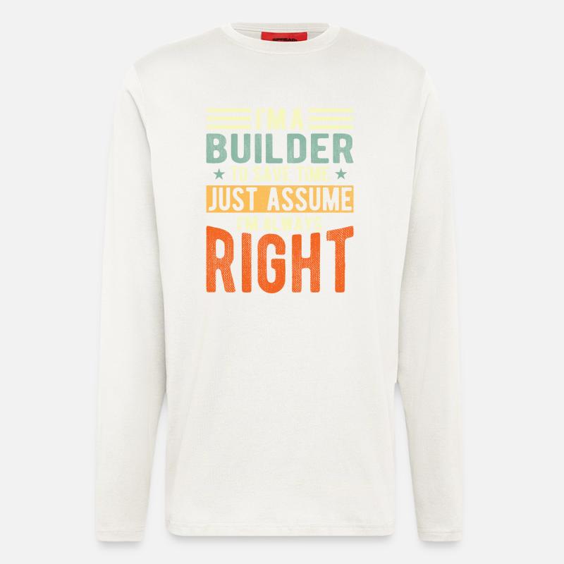Builder - Longsleeve - made by SPREAD  - OFF WHITE