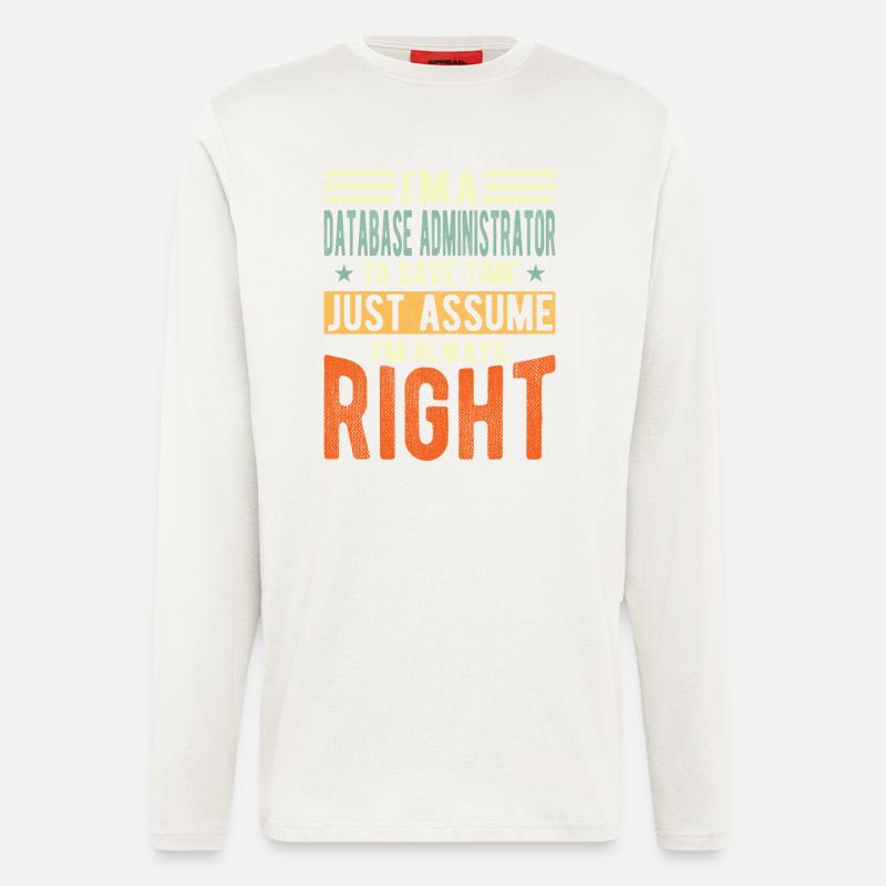 Database administrator - Longsleeve - made by SPREAD  - OFF WHITE