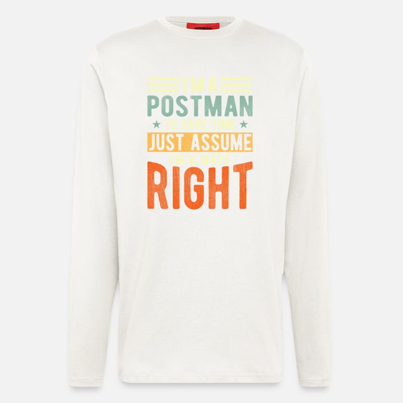 Postbote - Langarmshirt - made by SPREAD - OFF WHITE